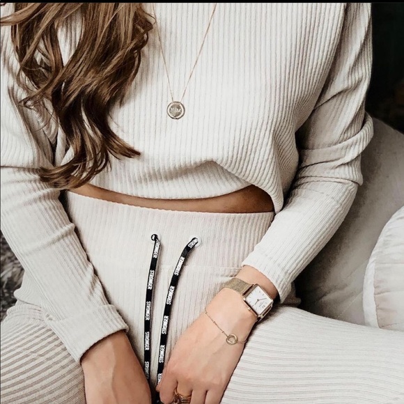 stronger cush ribbed beige lounge set - Picture 9 of 10